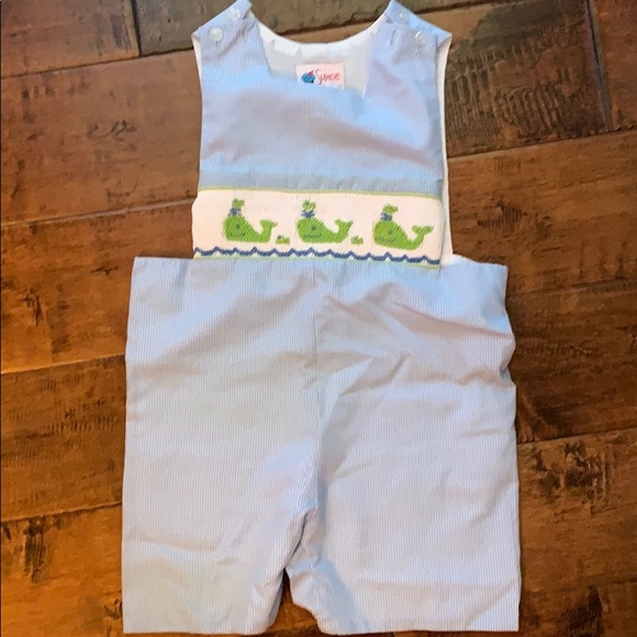 Boys whale shortalls - Picture 1 of 2